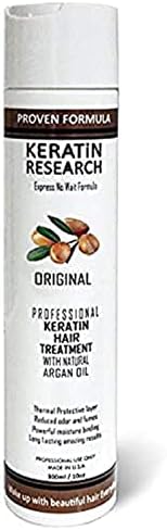 مستحضر الكيرياتين البرازيلي لعلاج الشعر 300 مل مع تركيبة محسنة من زيت الارجان والعطر من كيرياتين ريسرش، كيراتينا برازيليرا تراتاميينتو