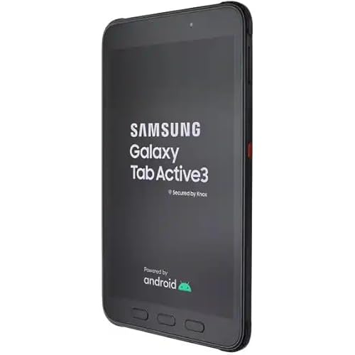 Samsung Galaxy Tab Active3 Enterprise Edition 8” Multi Purpose Tablet |64GB & WiFi & LTE (Unlocked) | Biometric Security (SM-T577UZKDN14), Black (Renewed) (WiFi)