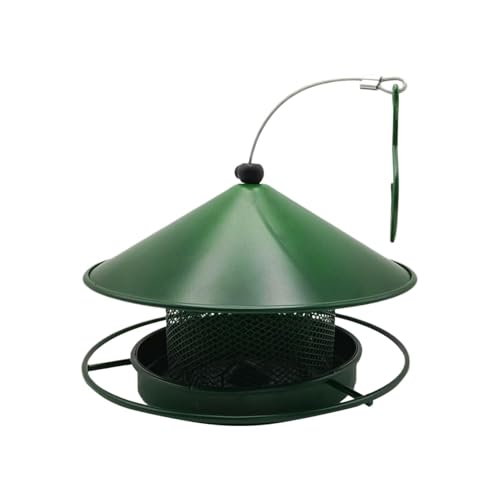 Cardinal Bird Feeder, Finches Feeder, Weatherproof Iron Bowl, Large Capacity Hanging Design, Creative Display Outdoor Garden Decoration, 7.52x7.48 Inches