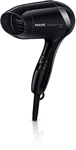 Preisvergleich Produktbild Philips EssentialCare Reisehaartrockner BHD001 / 00, 1200 Watt, schwarz