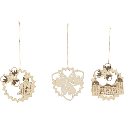 Saico Christbaumschmuck DREI Haselnüsse für Aschenbrödel - 3er-Set...