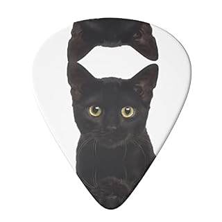 Ensemble de 6 médiators de guitare chat mignon noir pour guitare acoustique, guitare électrique, basse, ukulélé – fin… - Les Beatles, Paul McCartney, John Lennon, RIngo Starr, George Harrison Ensemble de 6 médiators de guitare chat mignon noir pour guitare acoustique, guitare électrique, basse, ukulélé - fin… – Image 3