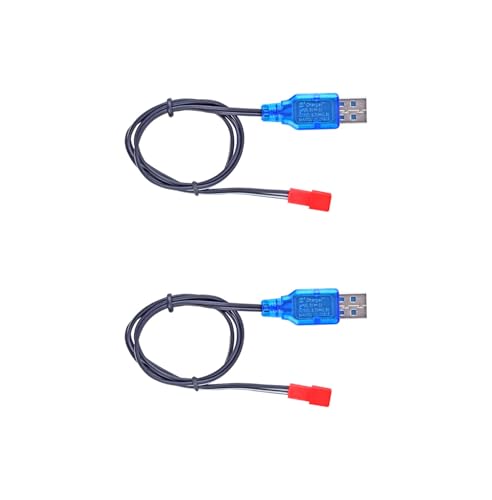 CowGoldChild 3.7v リポバッテリー 充電器 JST 2ピン ラジコンおもちゃ USBドローンバッテリー充電器 ラジコンヘリコプター飛行機 充電式リチウム電池充電器 RC玩具カー 車両 トラック ボート適しています 2個