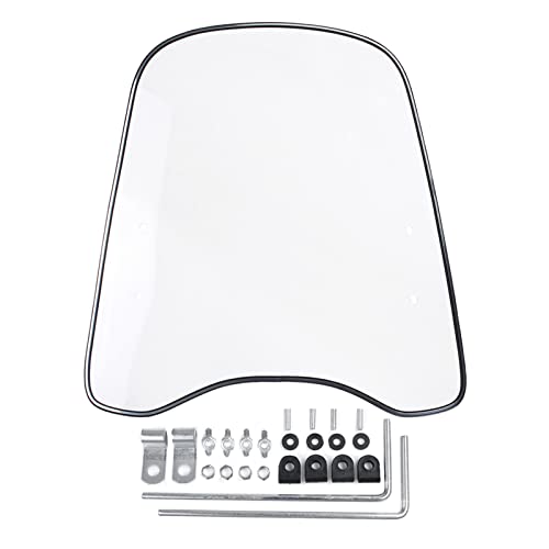Pare-Brise Transparent Universel Anti-Vent Haute Protection Moto