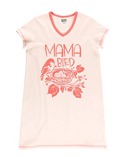 Image of Lazy One Women's Novelty Nightshirt - Funny Cotton Nightgown, Cute V-neck Sleep Shirts, Women's Sleepwear