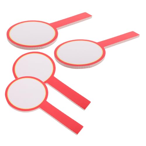 Tableros de puntuación portátiles doble cara rojo plástico 4pcs miniatura 1