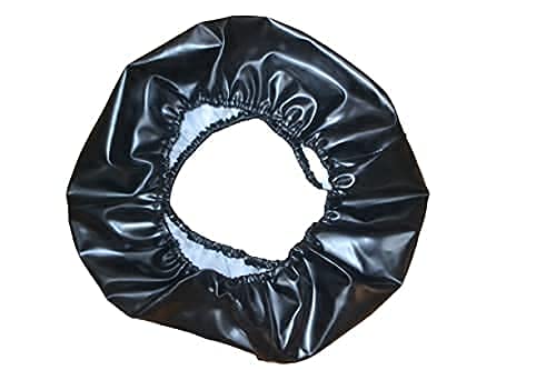 Ecosport Spare Wheel Half Cover | Black PU Leather | Covers only Tyre |