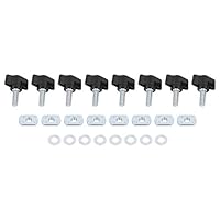 Yctze Hard Top Schnellverschluss-Befestigungssatz Rändelschraube Mutter Passend für Jeep Wrangler YJ TJ JK M8 25mm 95-16 für Hardtop-Schnellentfernung