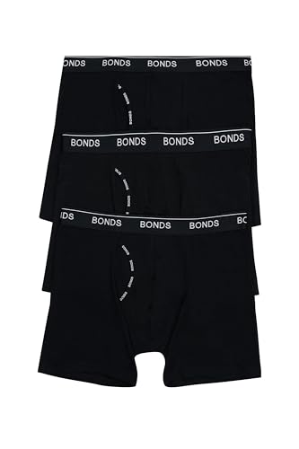 Bonds mens Underwear Boxer Briefs Pack, Guyfront Men's Boxer Briefs, Mid-length Underwear, Viscose/Bamboo, 3-pack