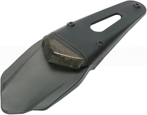 Luz trasera para motocicleta con luz de freno de 12V, guardabarros trasero y soporte de matrícula