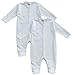 Produktbild MEA BABY Unisex Baby Strampler mit Spruch Mamas & Papas Schatz,100% Baumwolle. Strampler Weiß. Baby-Einteiler für Mädchen Babyschlafanzug für Jungen. (74)