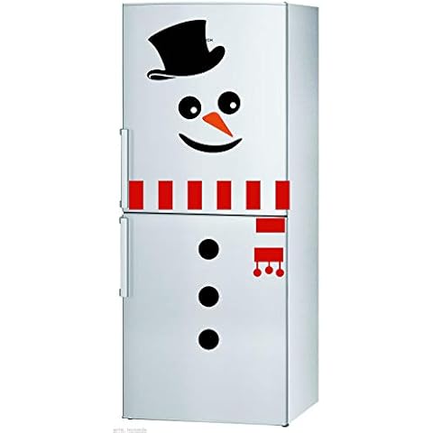 Terra Nomade Snowman Christmas Fridge Sticker Cover