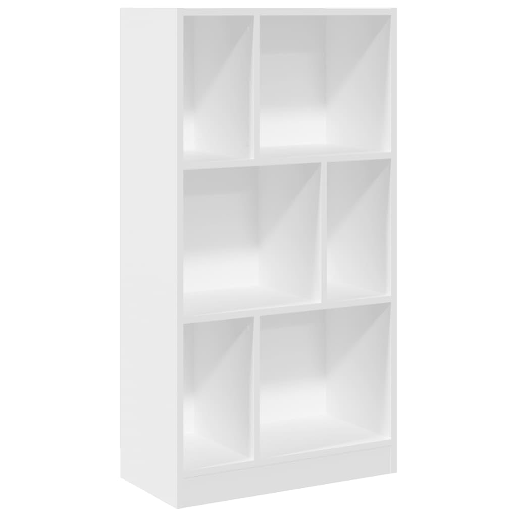 Generisch Bücherregal Weiß 57x28,5x107,5 cm Holzwerkstoff,Möbel,Regalsysteme,Bücherregale Bücherschränke-848003