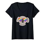 Photo Gallery donna gay koala bear lgbtq pride rainbow stuff uguaglianza maglietta con collo a v Photo Gallery donna gay koala bear lgbtq pride rainbow stuff uguaglianza maglietta con collo a v