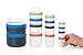 humangear STAX, Stackable Snack Containers - 4-Piece Leak-Proof Snack Travel System - FDA-Food Safe, BPA/PC/Phthalate-Free - Stackable & Click-Together Food Storage, Small