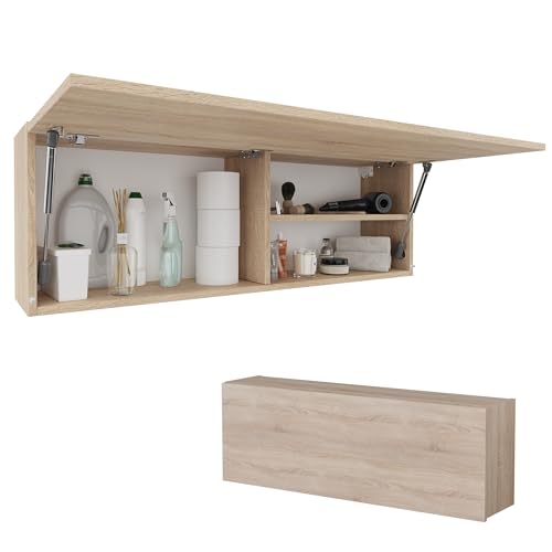 PLATAN ROOM Badschrank 80/120 / 160/200 / 240 breit Badmöbel Badezimmer Klapphängeschrank Schrank Hochglanz Matt Weiß (Sonoma Eiche, 120 x 40 x 25) PLATAN ROOM Badschrank 80/120 / 160/200 / 240 breit Badmöbel Badezimmer Klapphängeschrank Schrank Hochglanz Matt Weiß (Sonoma Eiche, 120 x 40 x 25)