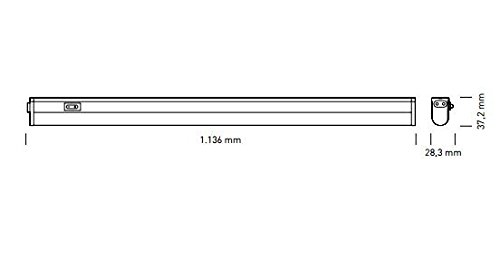 Asta con luce LED classico 113,6cm Warmweiß