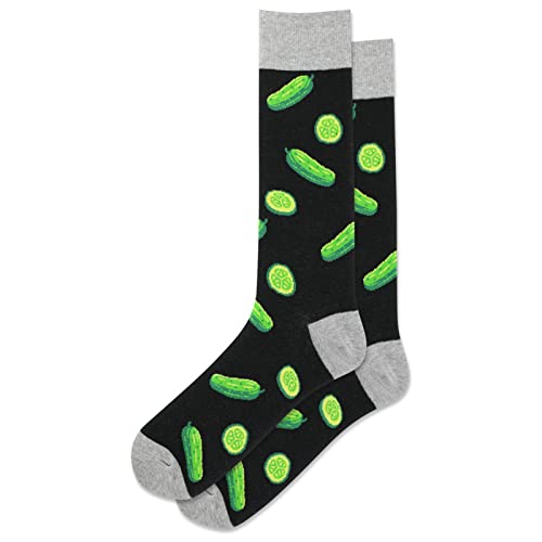 Hot Sox Mens Pickles Crew Socks
