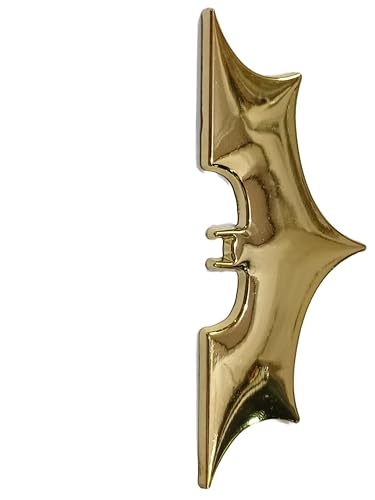 Image of VRT 3D Chrome Emblem Automotive Car, Bike Badges Logo Self Adhesive Sticker (Batman, Gold)