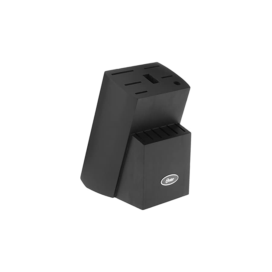 Oster-Wellisford-High-Carbon-Stainless-Steel-Cutlery-Set-14-Piece-BlackSilver Oster Wellisford High-Carbon Stainless Steel Cutlery Set, 14-Piece, Black/Silver