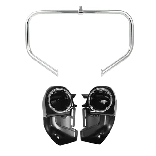Carénages ventilés inférieurs moto Touring Road Glide 2009-2013 avec haut-parleurs noirs