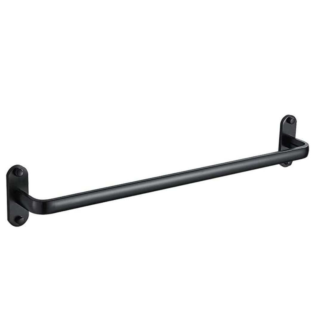 Towel Rack Towel Rail Bathroom Space Aluminum Towel Rack Black Towel Rails Wall-Mounted Towel Rack Multifunction Towel Bar Towel Bar Towel Holder/Schwarz/49Cm(59Cm)