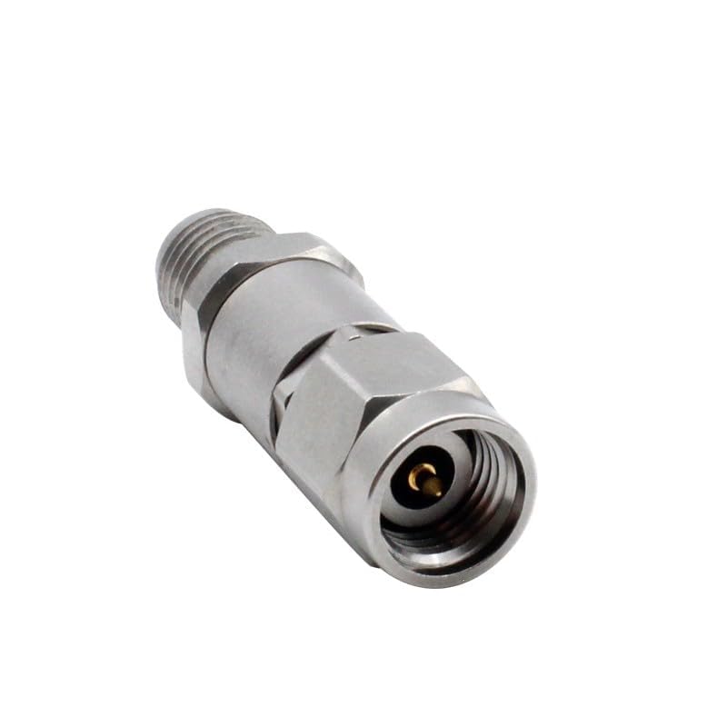 Prise mâle 2,92 mm vers SMA femelle Adaptateur coaxial RF en acier inoxydable 18 GHz haute performance