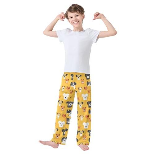 Pajama Bottoms, Cute Puppy Pet Pattern Sleeping Pant Lounge Wear Pajamas Long Pants Sleepwear Pjs2