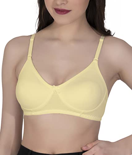 Image of Eve's Beauty Womens Non Padded Seamless Bra - Pack of 6 (Assorted)