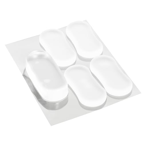 LOORGVEL 5個 透明シリコン製トイレ便座バンパー 静音防衝撃クッション 滑り止め設計でリクシル便座対応 トイレ蓋交換用バッファー