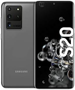 Samsung Galaxy S20 Ultra 5G Smartphone Bundle (17,44 cm) 128 GB interner Speicher, 12 GB RAM, Hybrid SIM, Android inkl. 36 Monate Herstellergarantie [Exklusiv bei Amazon]Deutsche Version, cosmic grey