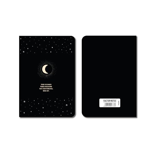 Image of FACTOR NOTES A6 Notebook (Power of Believing) | Ruled, 160 Pages, 90 GSM Thick Paper | Cute Aesthetic Notebook for Women