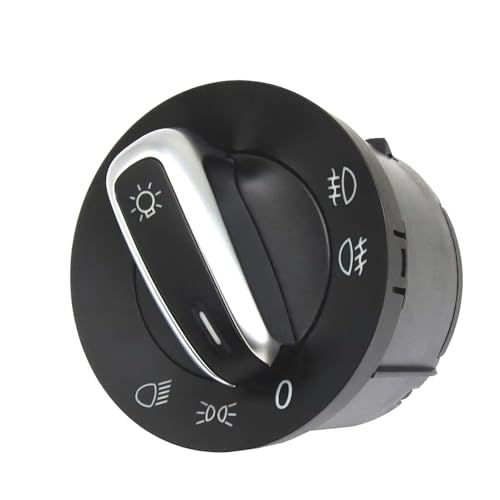 Interruptor luz faros coche con acabado cromado para Passat 4