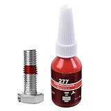 Generic Red Bolt Locker - Permanent Fastener Sealant, Industrial Thread Locker | Industrials Grade Thread Locker Performance in Automotive Manufacturing Application, Tight Thread Lock Red for Any Use
