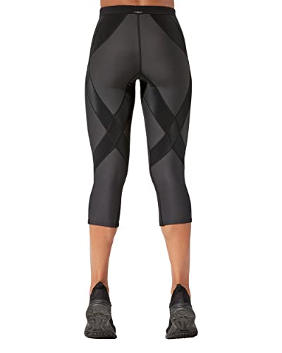 CW-X Women's Endurance Generator Insulator Joint and Muscle Support 3/4 Compression Tight, Base Layer Capri Leggings for Skiing3