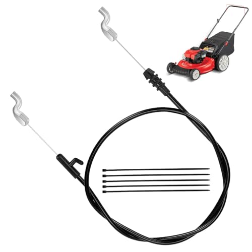 SHIQINHA 946-04661A Control Cable Compatible with Troy Bilt TB110 TB230 MTD Craftsman 21 Self Propelled Gas Push Lawn Mower 51 inch Throttle Cable 946-04661 746-04661A Lawnmower Replacement Parts