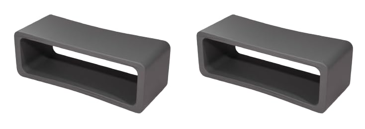 AROA Grey 20mm Silicone rubber watch strap watch band loop/runner/keepers holder Retainer Loop Replacement - Blue color Watch Band Loop Pack of 2