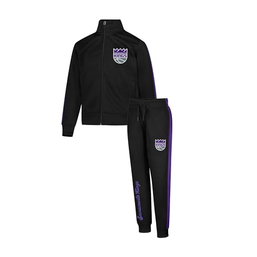 Image of Ultra Game Youth NBA Official Super Soft Full Zip Active Track Jacket and Pants Set