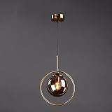 Szklana kula Lampa wisząca Prostota Kulista Lampa wisząca do salonu Styl ludowy Kuchnia Lampy sufitowe Montaż E14 Lampy wiszące Unikalna oprawa oświetleniowa Global Line Interesting