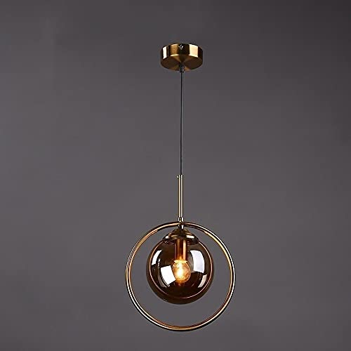Szklana kula Lampa wisząca Prostota Kulista Lampa wisząca do salonu Styl ludowy Kuchnia Lampy sufitowe Montaż E14 Lampy wiszące Unikalna oprawa oświetleniowa Global Line Interesting