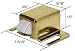 C.R. LAURENCE M6128 CRL Brass Shower Door Catch with Stainless Tip