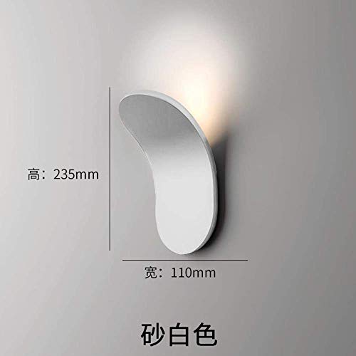Lanterne murale mur Projecteur Applique Salon Aisle Chambre chevet lampe Led mur fond TV mur Lampe mur, sable blanc yqaae