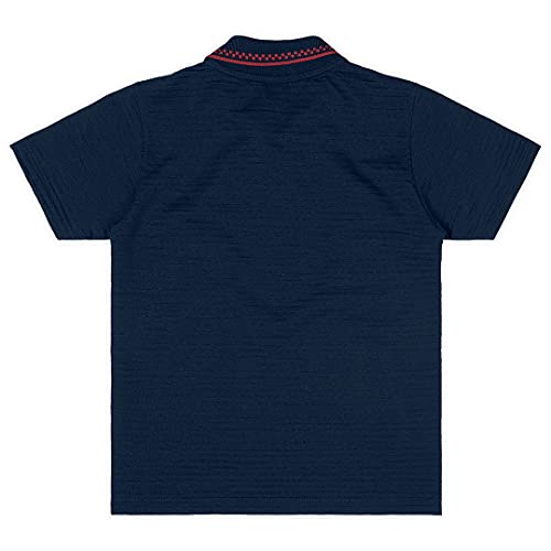 Conjunto Camisa Polo + bermuda em sarja Marisol meninos, Azul Marinho, 8