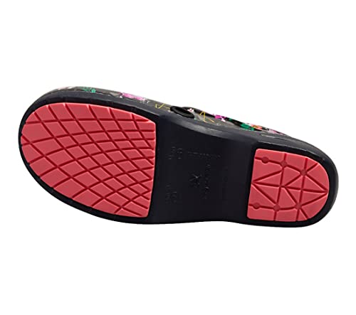 Image of Anywear SR Angel Nursing Clogs - Lightweight, Water-Resistant Non-Slip Work Shoes with Exceptional EVA Cushioning, Ventilated Insoles, Grey /Blue - 8 Women /6 Men