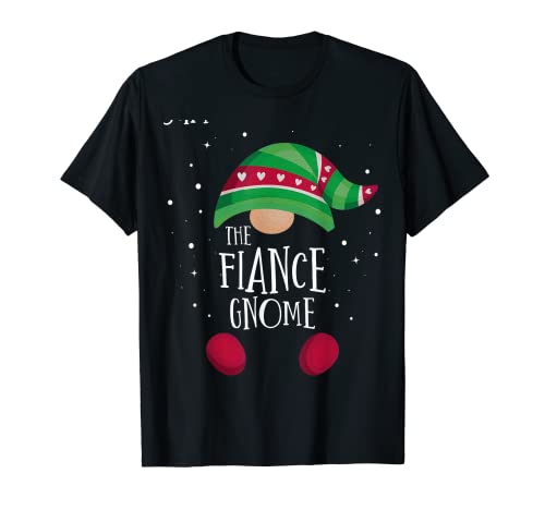 Fiance Gnome Matching Christmas PJs Family Pajamas T-Shirt