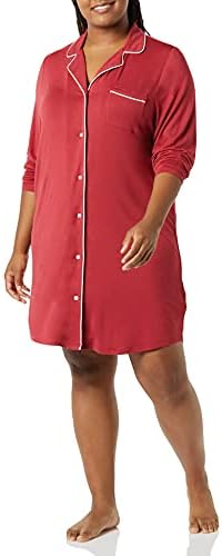 Amazon Essentials Womens Piped Nightshirt