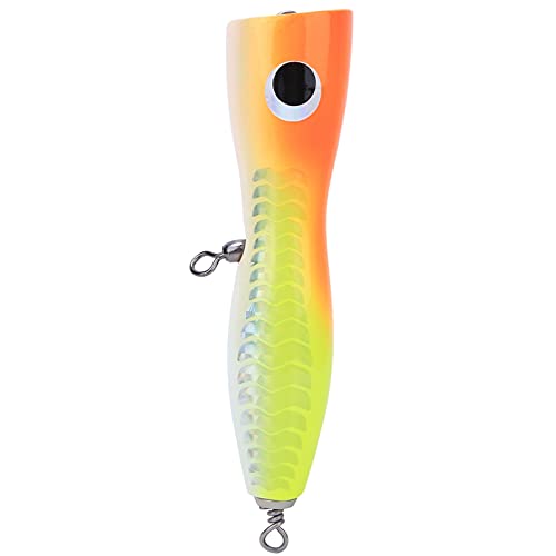 Simulation appât de pêche en mer popper en bois topwater 17 cm pour eau salée