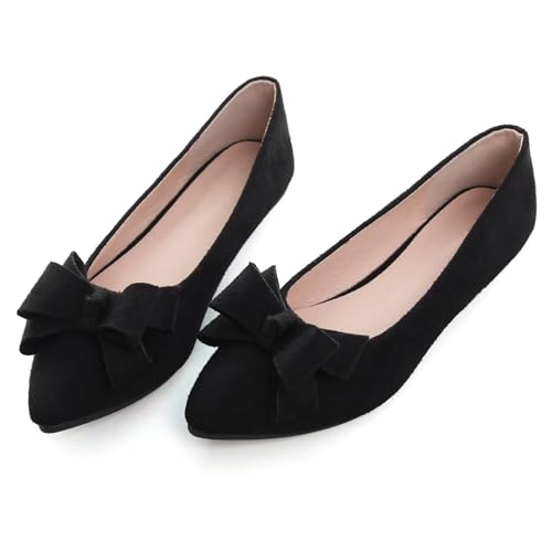 Image of SAILING LU Women's Bow-Knot Pointed Toe Ballet Flats