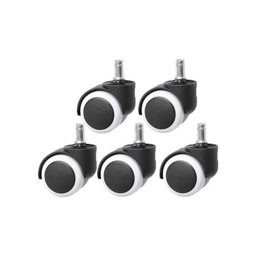 Ruedas de repuesto 11mm circlip de poliuretano blanco para sillas de escritorio giratorias