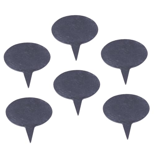 Abaodam 6 Pack Cheese Markers Stone Plate Cheese Labels for Party Set for Charcuterie